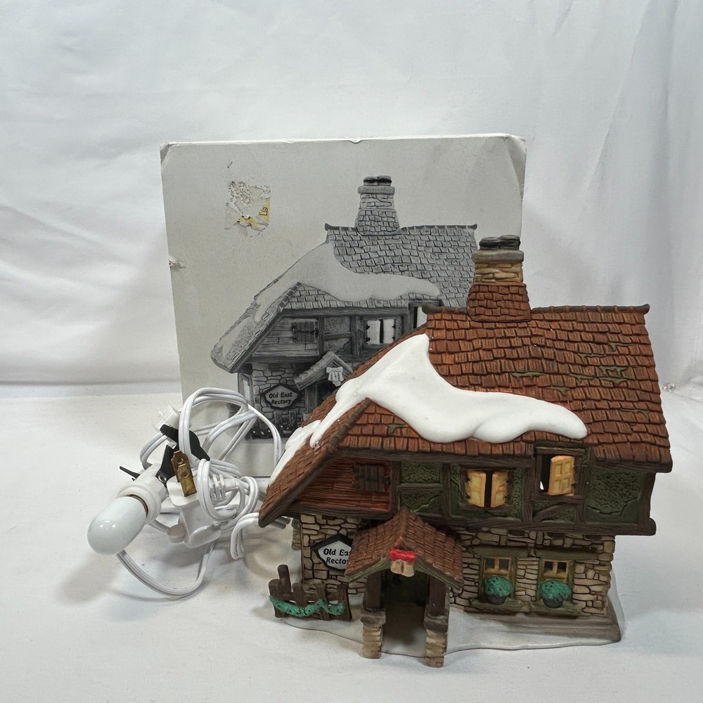 Department 56 Dickens Village Heritage Old East Rectory 58322 Retired 1997 Brick